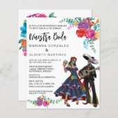 Spaanse bruiloft Nuestra Boda Day of Dead (Voorkant / Achterkant)