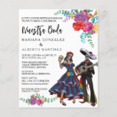 Spaanse bruiloft Nuestra Boda Day of Dead (Voorkant)