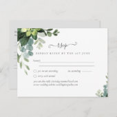 Spaanse bruiloft NUESTRA BODA Eucalyptus Greenery Briefkaart (Voorkant / Achterkant)