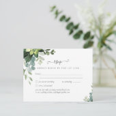 Spaanse bruiloft NUESTRA BODA Eucalyptus Greenery Briefkaart (Staand voorkant)