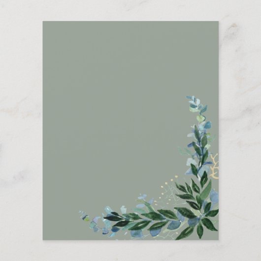 Spaanse bruiloft Nuestra Boda RSVP Eucalyptus (Achterkant)