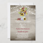 Spaanse bruiloft Sunflower Burgundy Nuestra Boda Kaart (Voorkant)