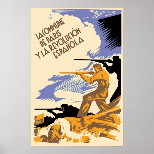 Spaanse Burgeroorlog Poster De Parijse Commune & d (Voorkant)