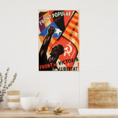 Spaanse Burgeroorlog Poster Front Popular. Voorkan (Keuken)