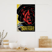 Spaanse Burgeroorlog Poster Wie werkt tegen eenhei (Keuken)