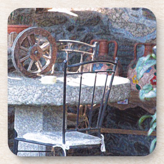 Spaanse cactus bier onderzetter (Voorkant)