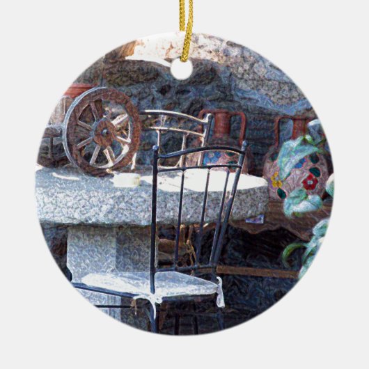 Spaanse cactus keramisch ornament (Voorkant)