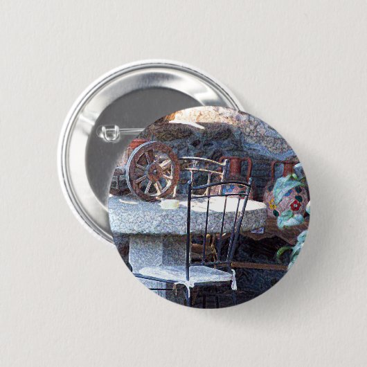 Spaanse cactus ronde button 5,7 cm (Voorkant /achterkant)