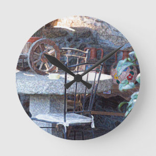 Spaanse cactus ronde klok