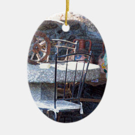 Spaanse Cactus Stilleven Keramisch Ornament