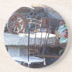 Spaanse cactus zandsteen onderzetter