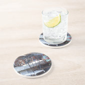 Spaanse cactus zandsteen onderzetter (Zijkant)