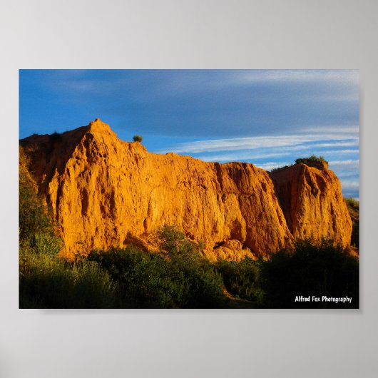 Spaanse Canyon Gevel Poster (Voorkant)