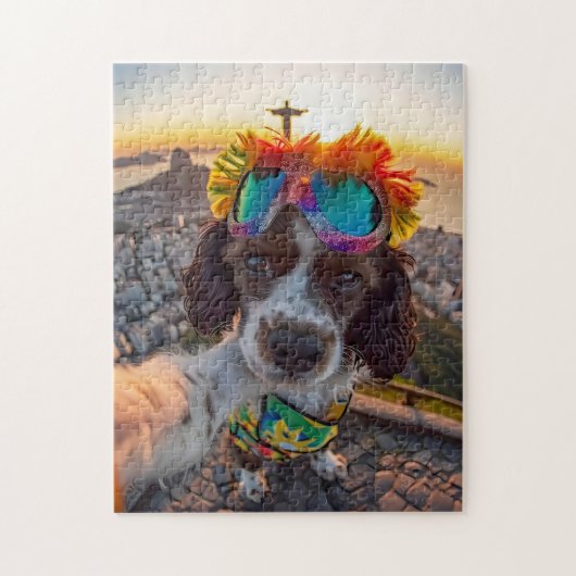 Spaanse Carnaval Uitzicht In Rio Legpuzzel (Verticaal)