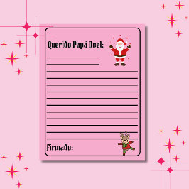 Spaanse Carta Para Papá Noel Roze Brief aan de Ker