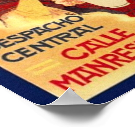 -Spaanse chocolade-ad Poster (Hoek)