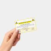 Spaanse Coeliakie Gluten Allergie Waarschuwingskaa Badge (Handheld)