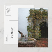 Spaanse Courtyard Aankondigingskaart (Voorkant / Achterkant)