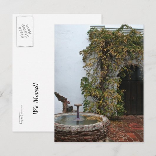 Spaanse Courtyard Aankondigingskaart (Voorkant / Achterkant)