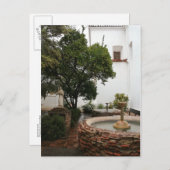 Spaanse Courtyard Aankondigingskaart (Voorkant / Achterkant)