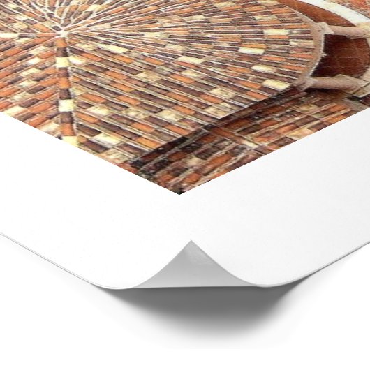 Spaanse Courtyard Poster (Hoek)