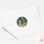 Spaanse Courtyard Ronde Sticker (Envelop)