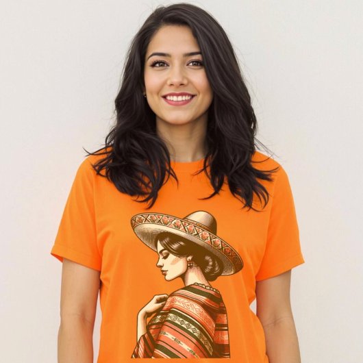  Spaanse cultuur Sarape Sombrero T-shirt