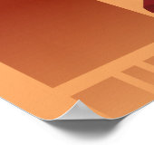 Spaanse dame met fan en roos in haar poster (Hoek)