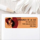 Spaanse dame met ventilator en rode roos in haar etiket (Insitu)