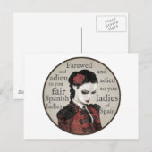 Spaanse dames briefkaart (Voorkant / Achterkant)