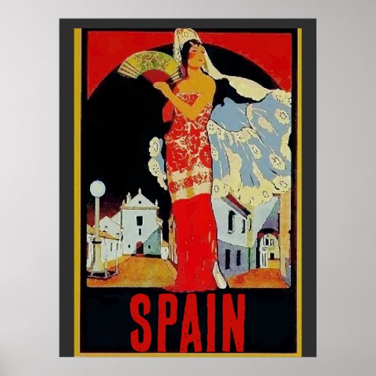 Spaanse dames, tekst toevoegen poster (Voorkant)