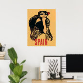 Spaanse dames, tekst toevoegen poster (Thuiskantoor)