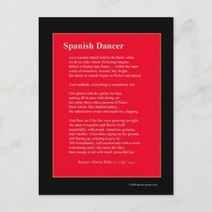 SPAANSE DANCER BRIEFKAART