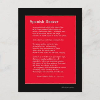 SPAANSE DANCER BRIEFKAART