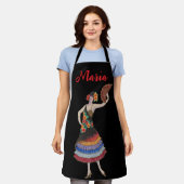  Spaanse danser Flamenco Custom Name Schort (Gedragen)