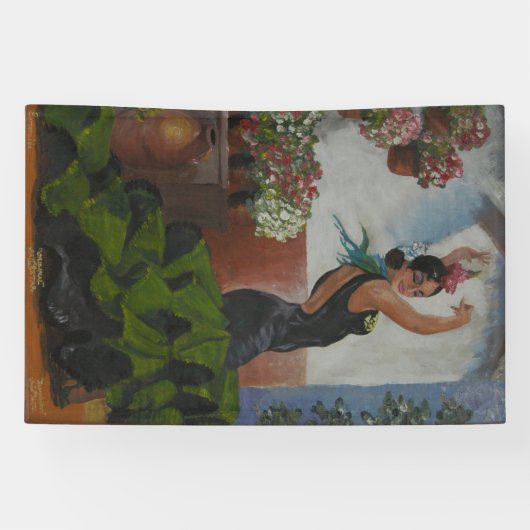 Spaanse danser spandoek (Horizontaal)