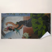 Spaanse danserbadhanddoek strandlaken (Voorkant)