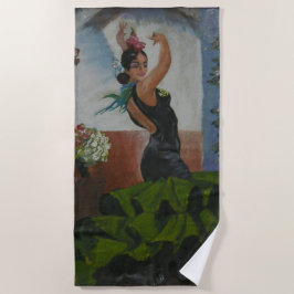 Spaanse danserbadhanddoek strandlaken