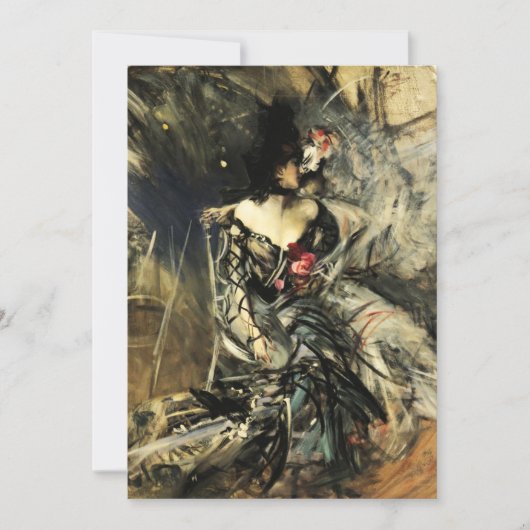 Spaanse danseres bij de Rouge-uitnodigingen Kaart (Voorkant)