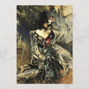 Spaanse danseres bij de Rouge-uitnodigingen Kaart