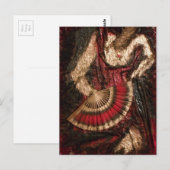 Spaanse danseres briefkaart (Voorkant / Achterkant)