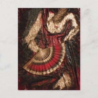 Spaanse danseres briefkaart