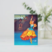 Spaanse danseres in Andalusië, Spanje Briefkaart (Staand voorkant)