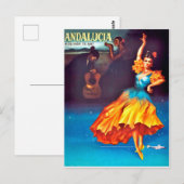 Spaanse danseres in Andalusië, Spanje Briefkaart (Voorkant / Achterkant)