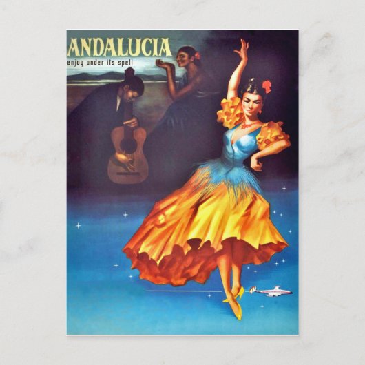 Spaanse danseres in Andalusië, Spanje Briefkaart (Voorkant)