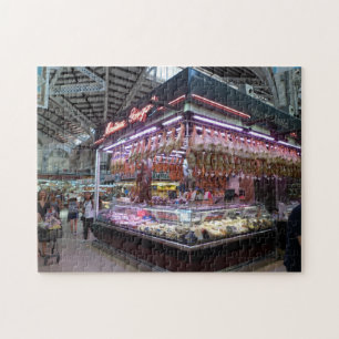 Spaanse deli Counter Indoor Market, Valencia Legpuzzel