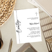 Spaanse doop invitaciones de bautizo Nino Nina Kaart