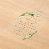 Spaanse doop jongen acryl uitnodigingen (Laagn)