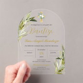 Spaanse doop jongen acryl uitnodigingen (Insitu (Draagbaar))