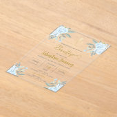 Spaanse doop jongen acryl uitnodigingen (Laagn)